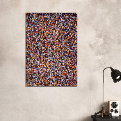 Not Straight Brushstrokes in All Directions - Sol LeWitt Brushed Aluminum Print - 70x100 cm / 28x40 inches | Sol LeWitt Aluminum Print | Sol LeWitt Prints