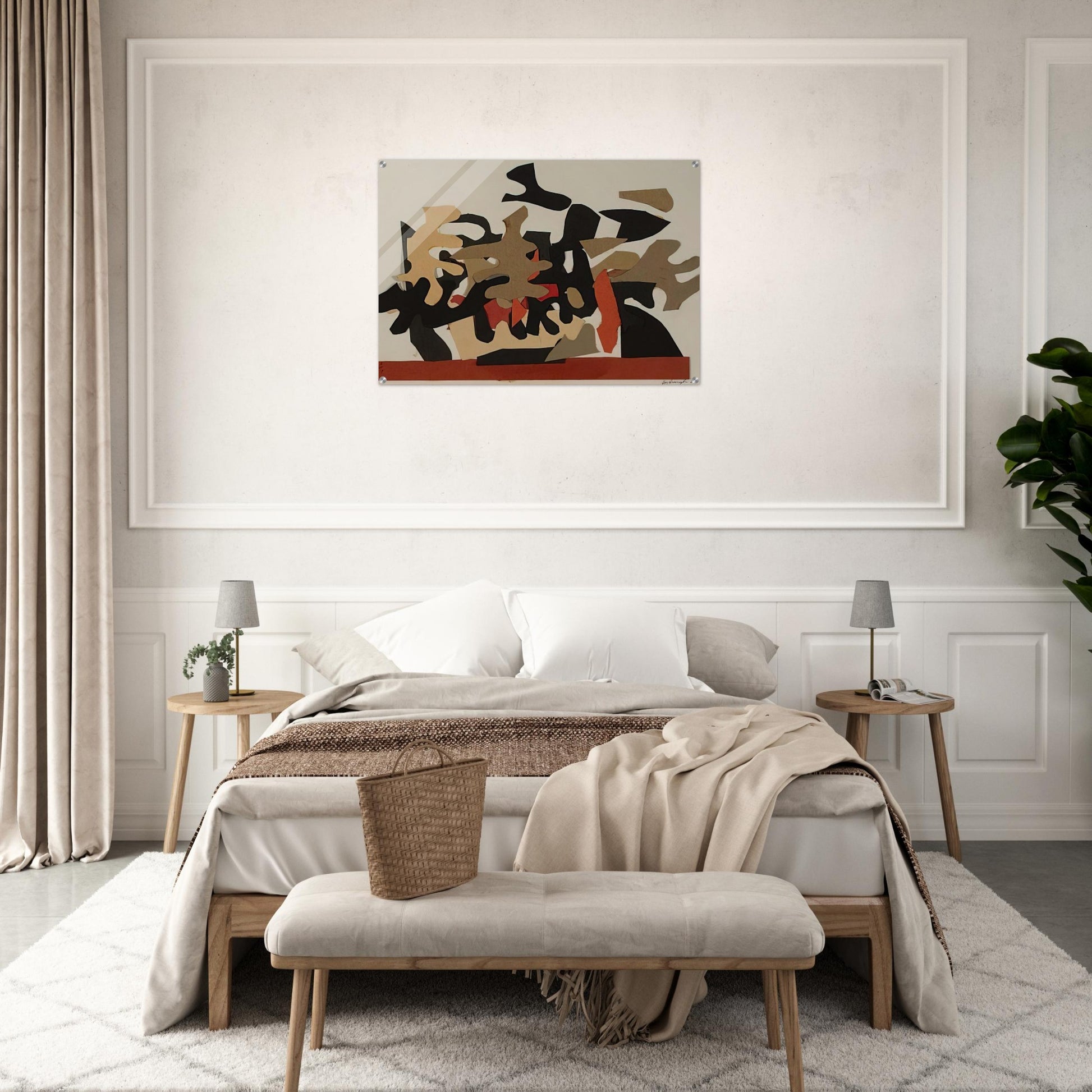 Red Boat - 1964 - Robert Goodnough Acrylic Print - 70x100 cm / 28x40″ inches