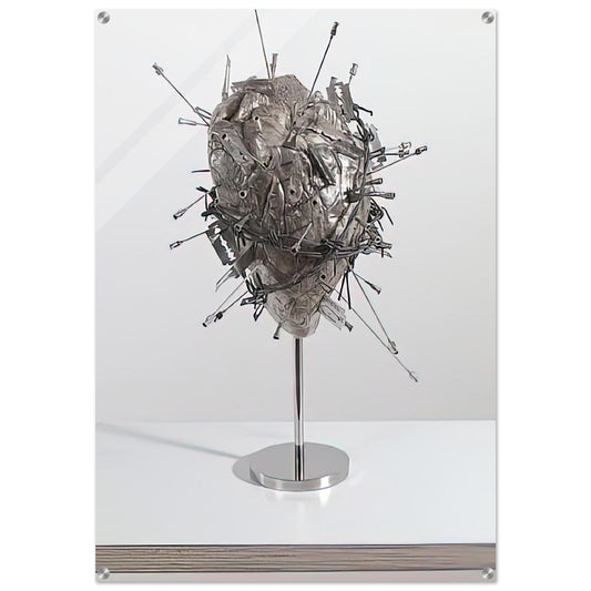 THE SACRED HEART - Damien Hirst Acrylic Print - 70x100 cm / 28x40″ inches | Damien Hirst Wall Art | Damien Hirst Prints