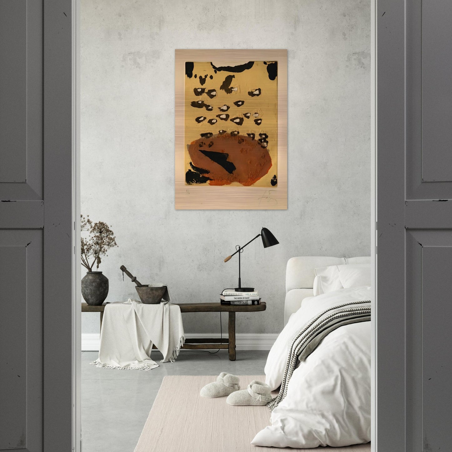 REPLIQUER II 1981 - Antoni Tapies Brushed Aluminum Print - 70x100 cm / 28x40 inches | Antoni Tapies Aluminum Print | Antoni Tapies Prints