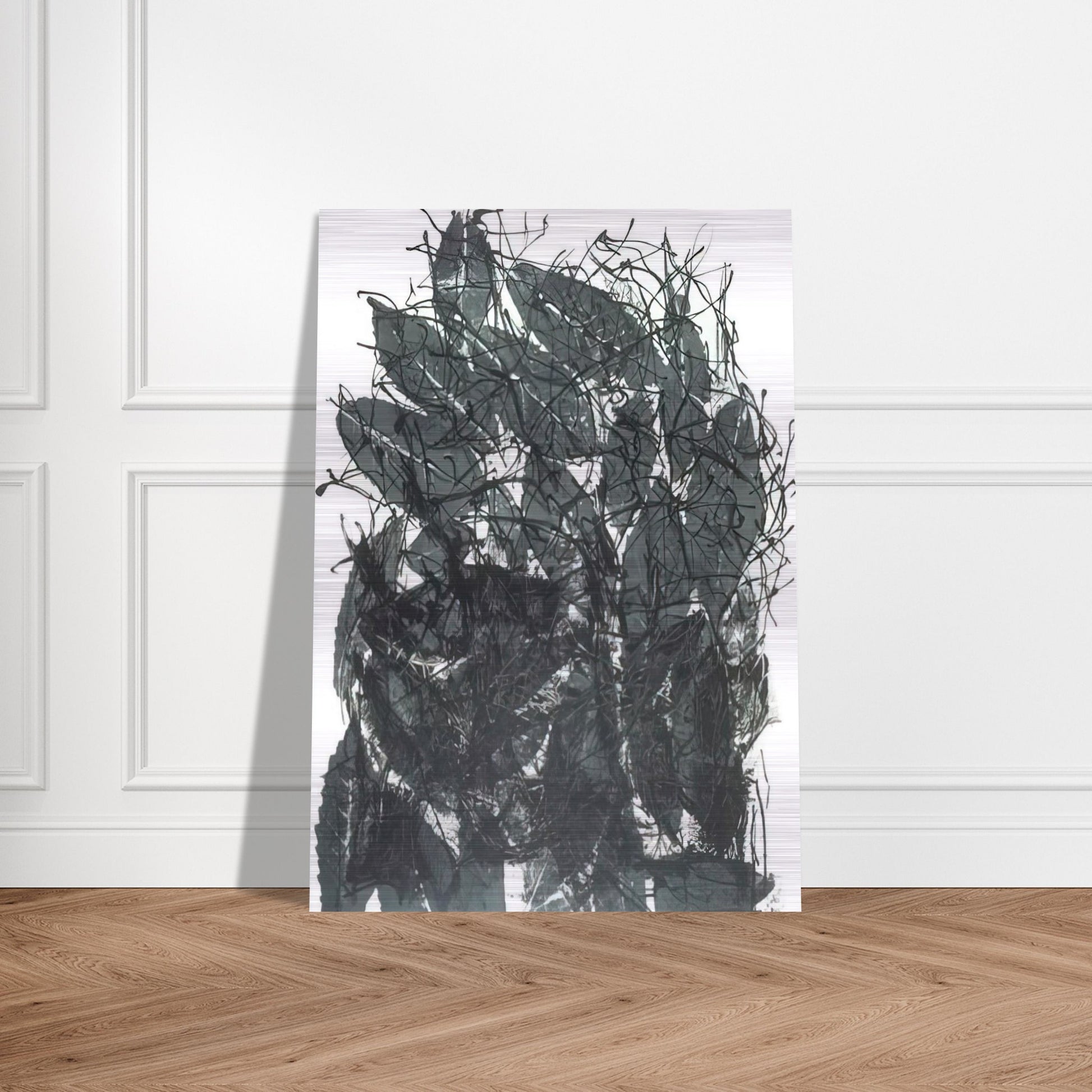 Leaves I - Jean-Paul Riopelle Brushed Aluminum Print - 70x100 cm / 28x40 inches | Jean-Paul Riopelle Aluminum Print | Jean-Paul Riopelle Prints
