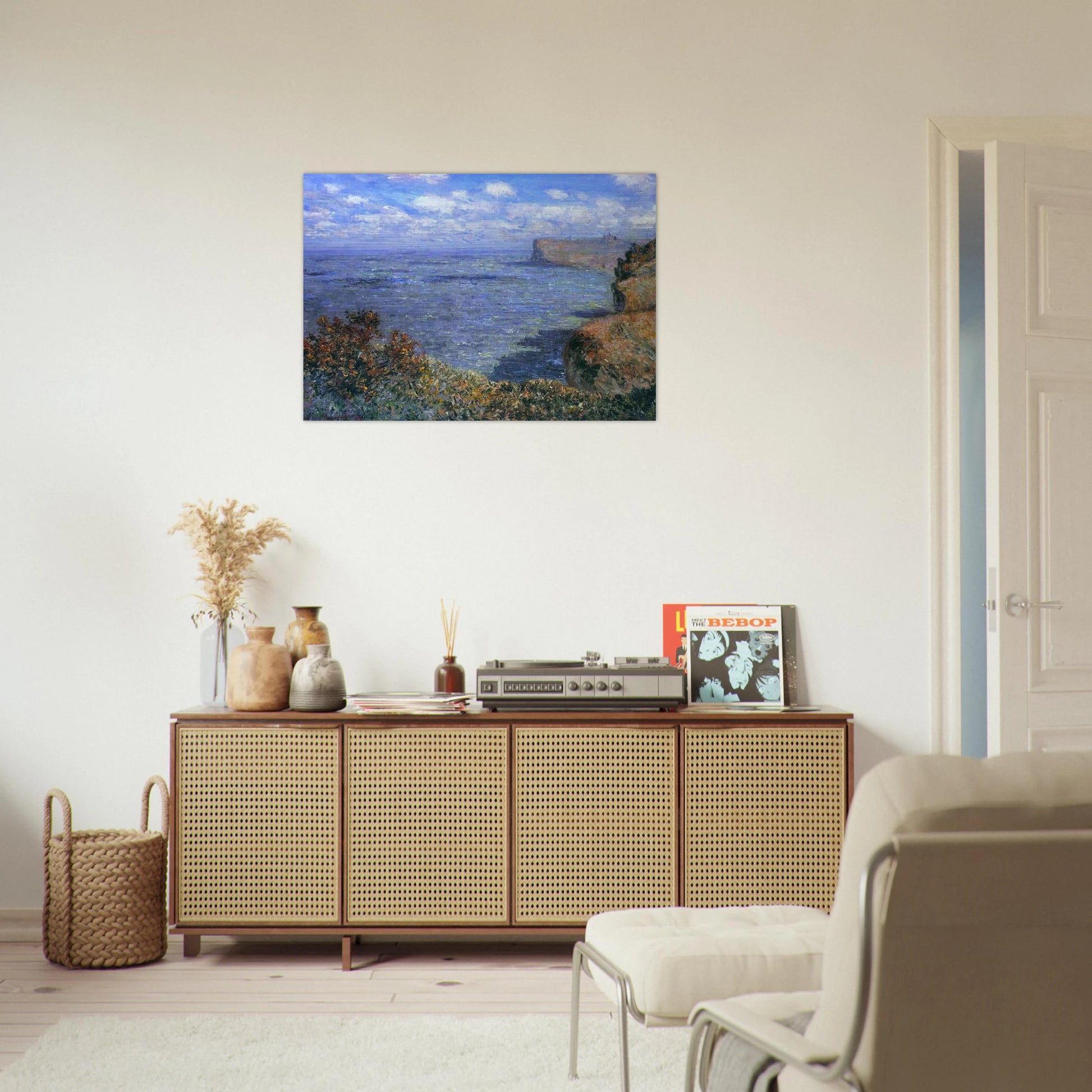 View Taken from Greinval - claude monet Brushed Aluminum Print - 70x100 cm / 28x40 inches | claude monet Aluminum Print | claude monet Prints