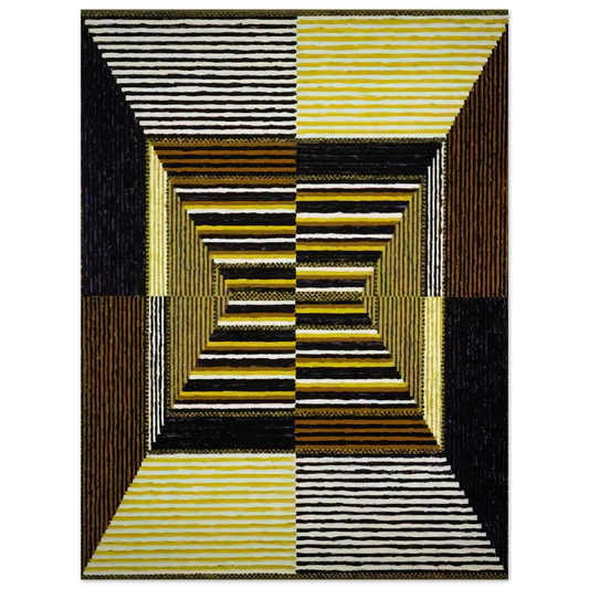 Alfred Jensen - The Acrobatic Rectangle, Per Eleven - 1967  75x100 cm / 30x40inches Fine Art Poster