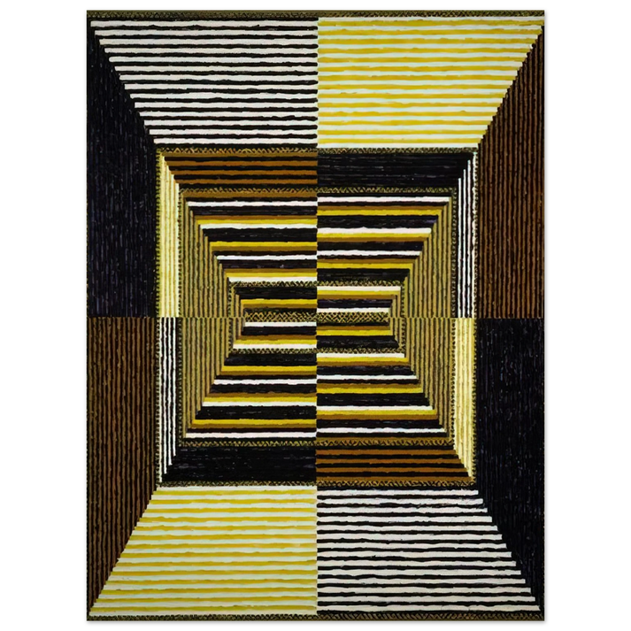 Alfred Jensen - The Acrobatic Rectangle, Per Eleven - 1967  75x100 cm / 30x40inches Fine Art Poster