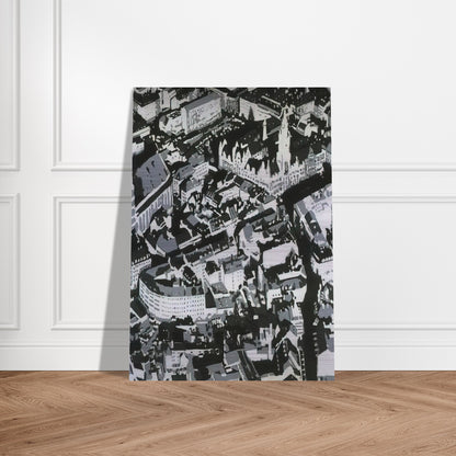 TOWNSCAPE MU 1968 - Gerhard Richter Brushed Aluminum Print - 70x100 cm / 28x40 inches | Gerhard Richter Aluminum Print | Gerhard Richter Prints