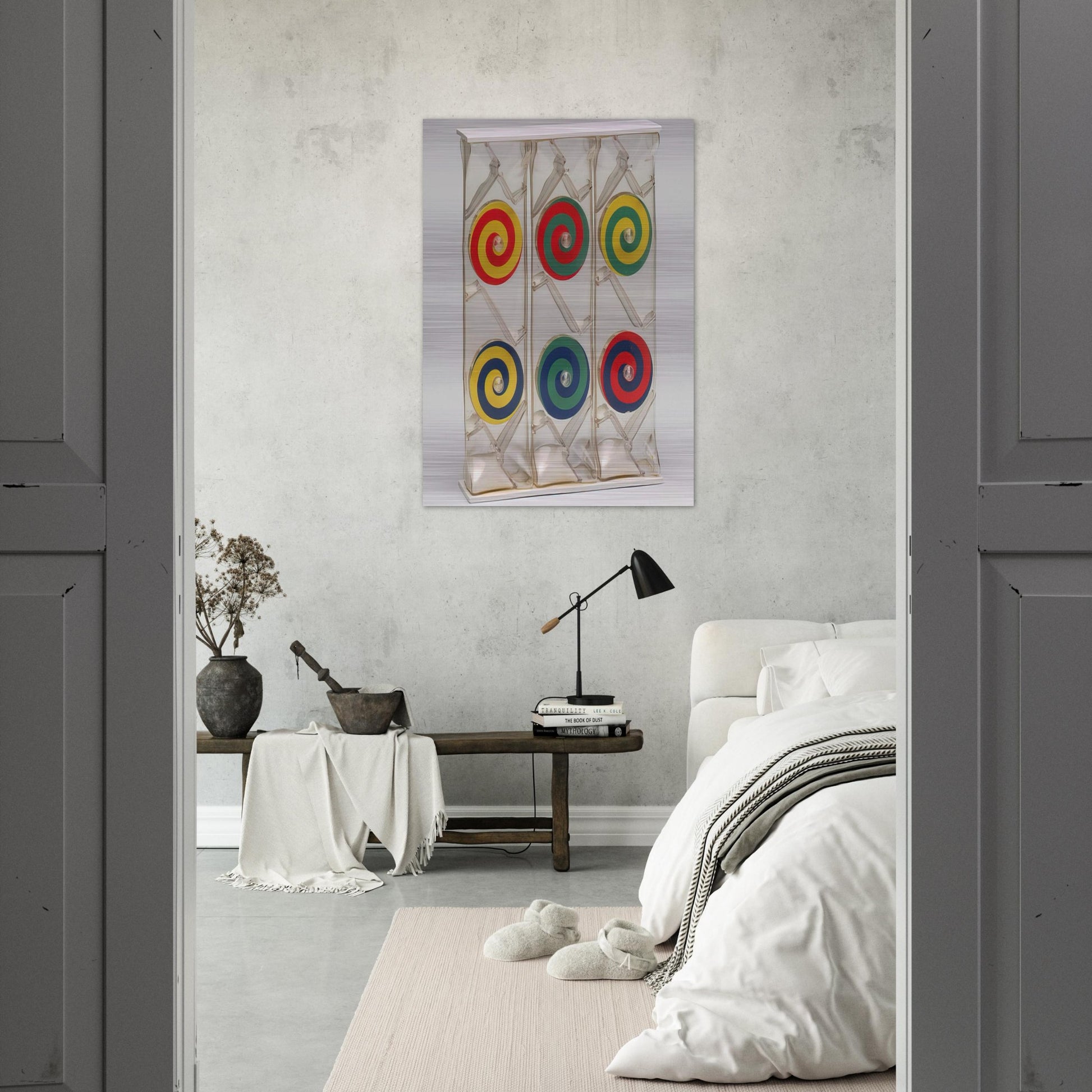 Girondella Kinetic Object - 1965 - Bruno Munari Brushed Aluminum Print - 70x100 cm / 28x40 inches | Bruno Munari Aluminum Print | Bruno Munari Prints