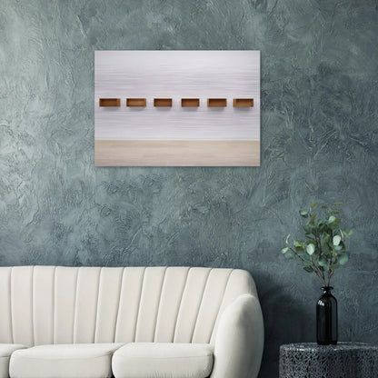 Untitled - 1975 - Donald Judd Brushed Aluminum Print - 70x100 cm / 28x40 inches | Donald Judd Aluminum Print | Donald Judd Prints