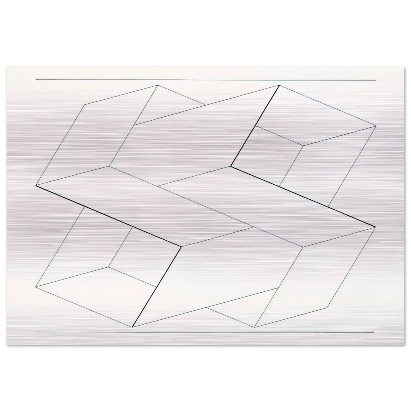 STRUCTURAL CONSTELLATION 1962 - Josef Albers Brushed Aluminum Print - 70x100 cm / 28x40 inches | Josef Albers Aluminum Print | Josef Albers Prints
