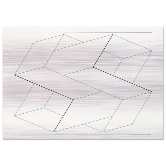 STRUCTURAL CONSTELLATION 1962 - Josef Albers Brushed Aluminum Print - 70x100 cm / 28x40 inches | Josef Albers Aluminum Print | Josef Albers Prints