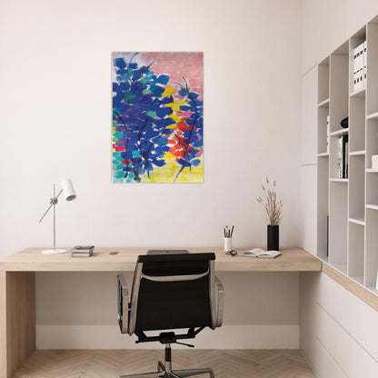 UNTITLED FLORAL ABSTRACTION 1970 - Alma Woodsey Thomas Brushed Aluminum Print - 70x100 cm / 28x40 inches | Alma Woodsey Thomas Aluminum Print | Alma Woodsey Thomas Prints