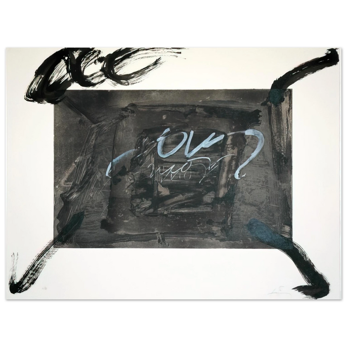Antoni Tapies - QUATRE GESTES NOIRS 1983  75x100 cm / 30x40inches Fine Art Poster