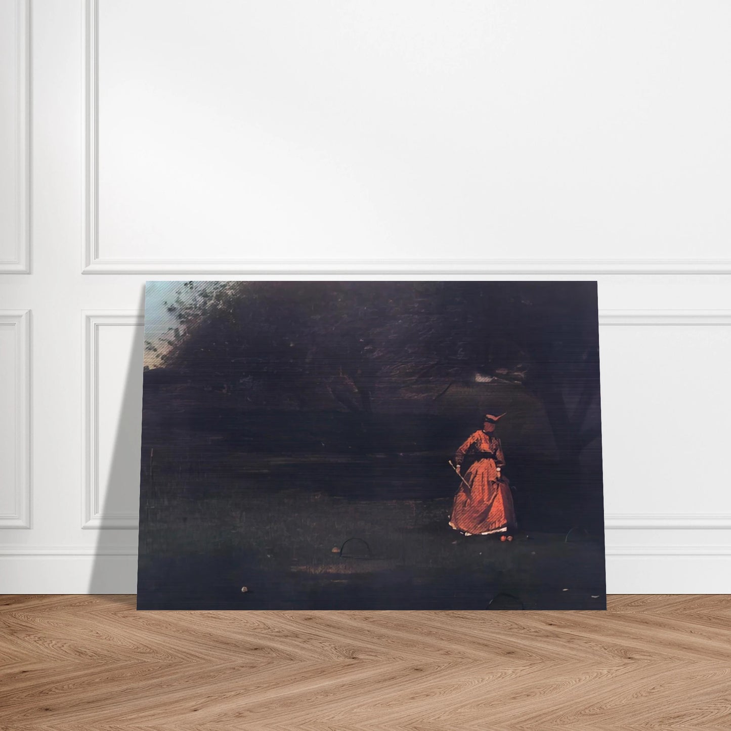 CROQUET PLAYERS 1 - Winslow Homer Brushed Aluminum Print - 70x100 cm / 28x40 inches | Winslow Homer Aluminum Print | Winslow Homer Prints