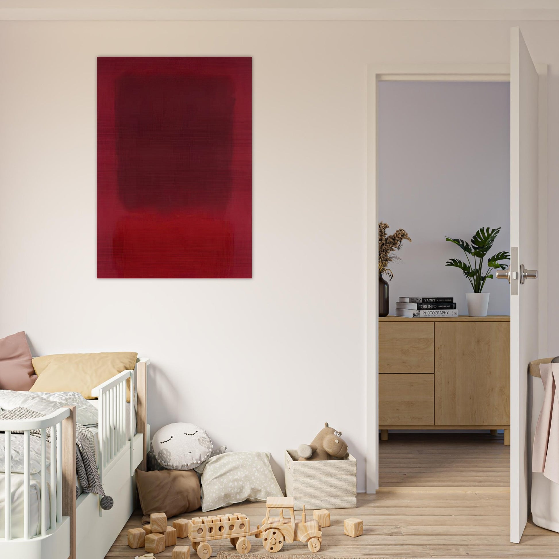 Red and Brown - 1957 - Mark Rothko Brushed Aluminum Print - 70x100 cm / 28x40 inches | Mark Rothko Aluminum Print | Mark Rothko Prints