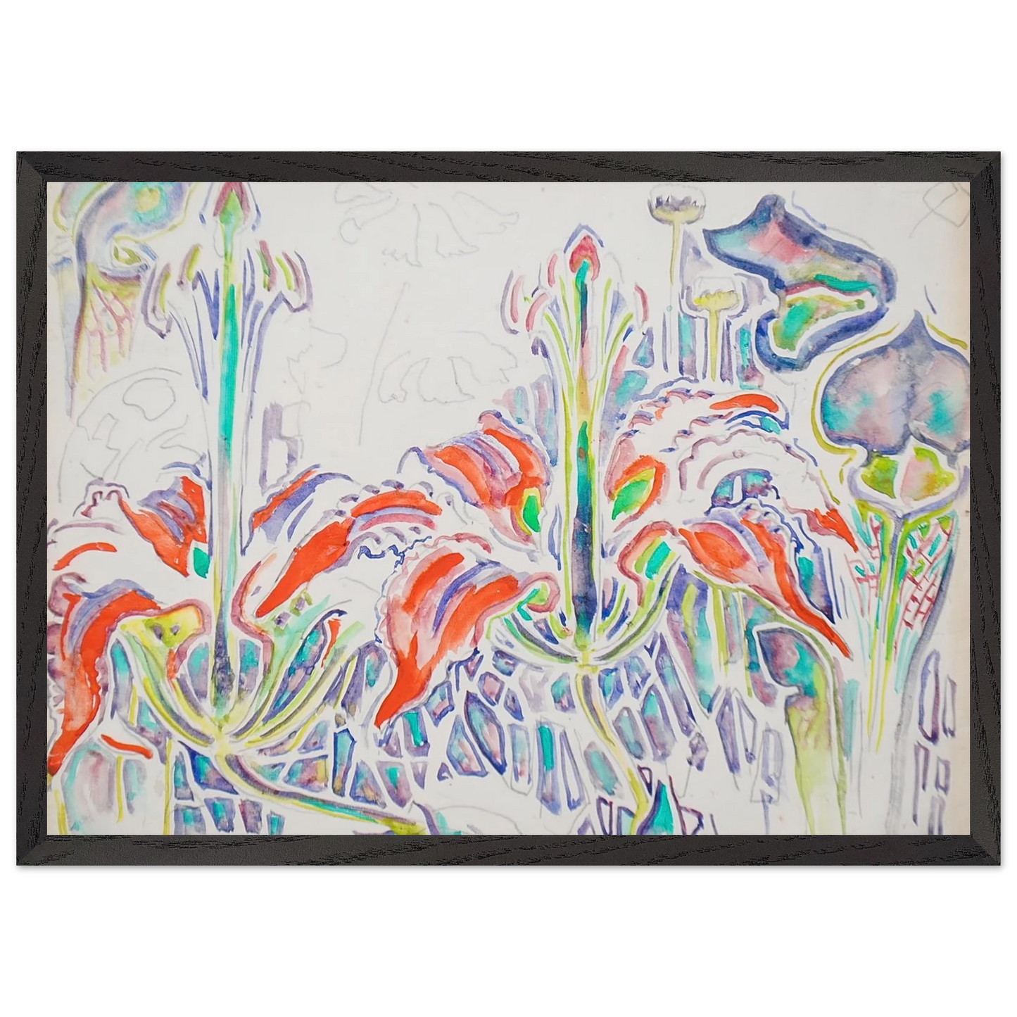 Walter Inglis Anderson - Walter Anderson Wall art - A3 (29.7 x 42  cm) - Premium Wooden Framed Poster With Fine Art Paper-canvas - White frame