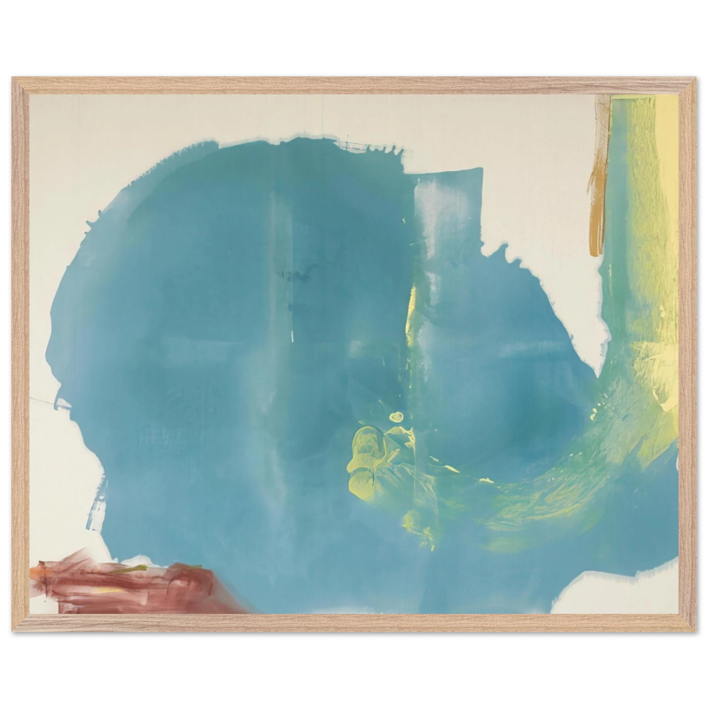 Helen Frankenthaler - Where Necessary - 1977 Wall art - 30x40 cm / 12x16 inches - Premium Wooden Framed Poster With Fine Art Paper-canvas - Wood frame