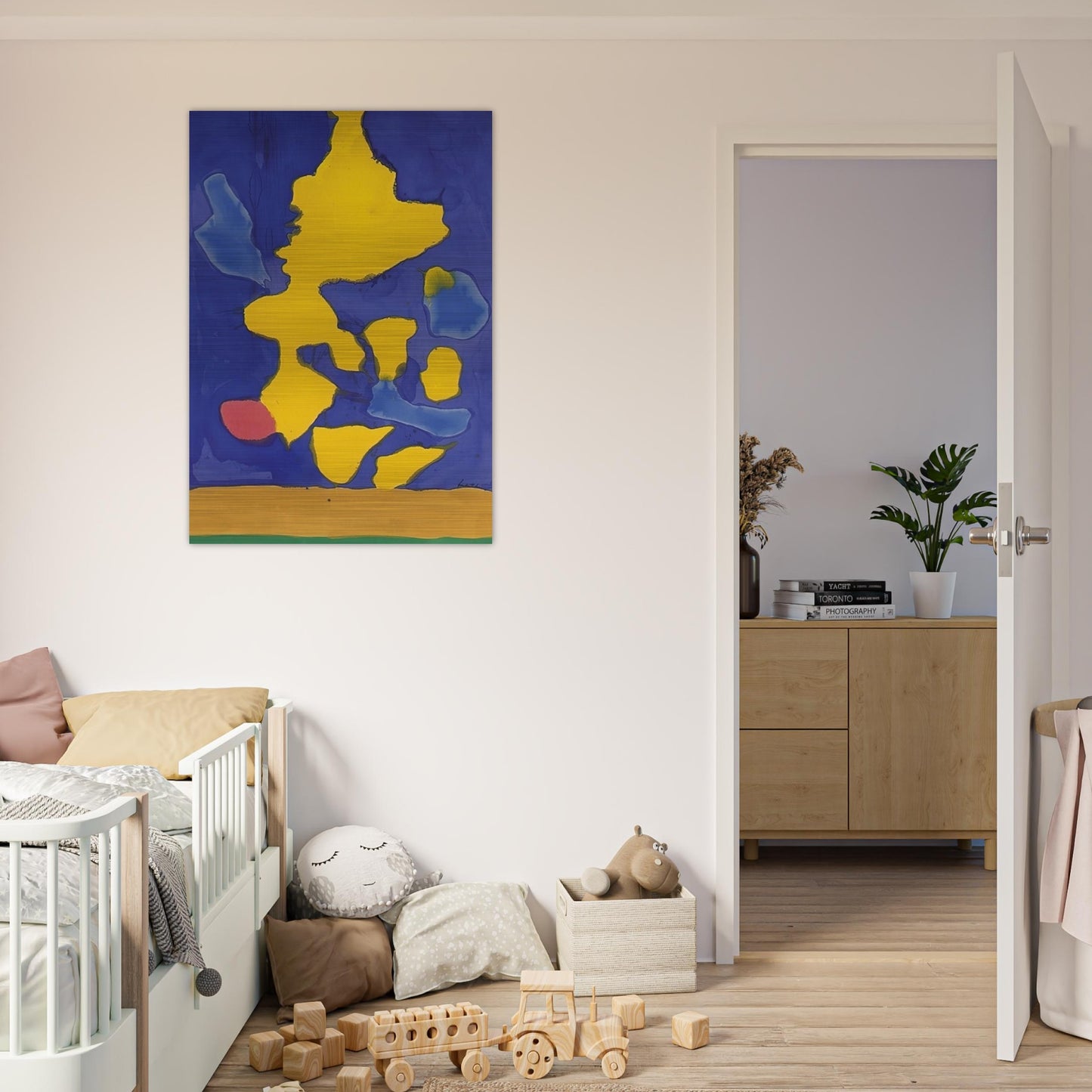 Saturn Revisited - 1964 - Helen Frankenthaler Brushed Aluminum Print - 70x100 cm / 28x40 inches | Helen Frankenthaler Aluminum Print | Helen Frankenthaler Prints