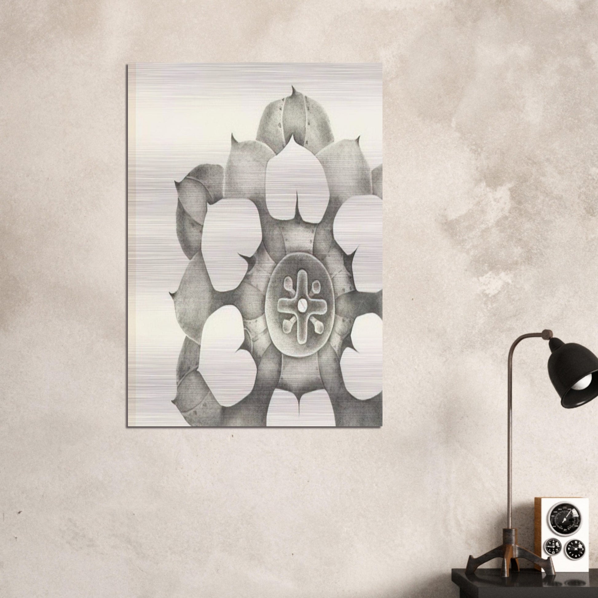 TENTH STONE 1968 - Lee Bontecou Brushed Aluminum Print - 70x100 cm / 28x40 inches | Lee Bontecou Aluminum Print | Lee Bontecou Prints