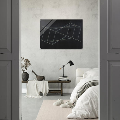 TWISTED BUT STRAIGHT 1948 - Josef Albers Acrylic Print - 70x100 cm / 28x40″ inches