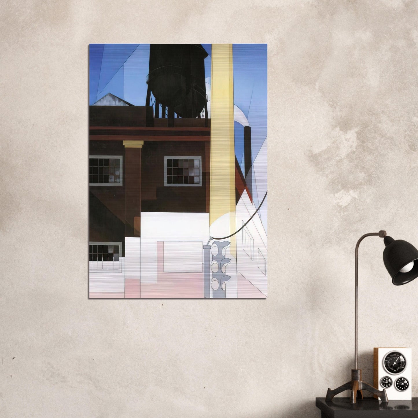 And the Home of the Brave - 1931 - Charles Demuth Brushed Aluminum Print - 70x100 cm / 28x40 inches | Charles Demuth Aluminum Print | Charles Demuth Prints