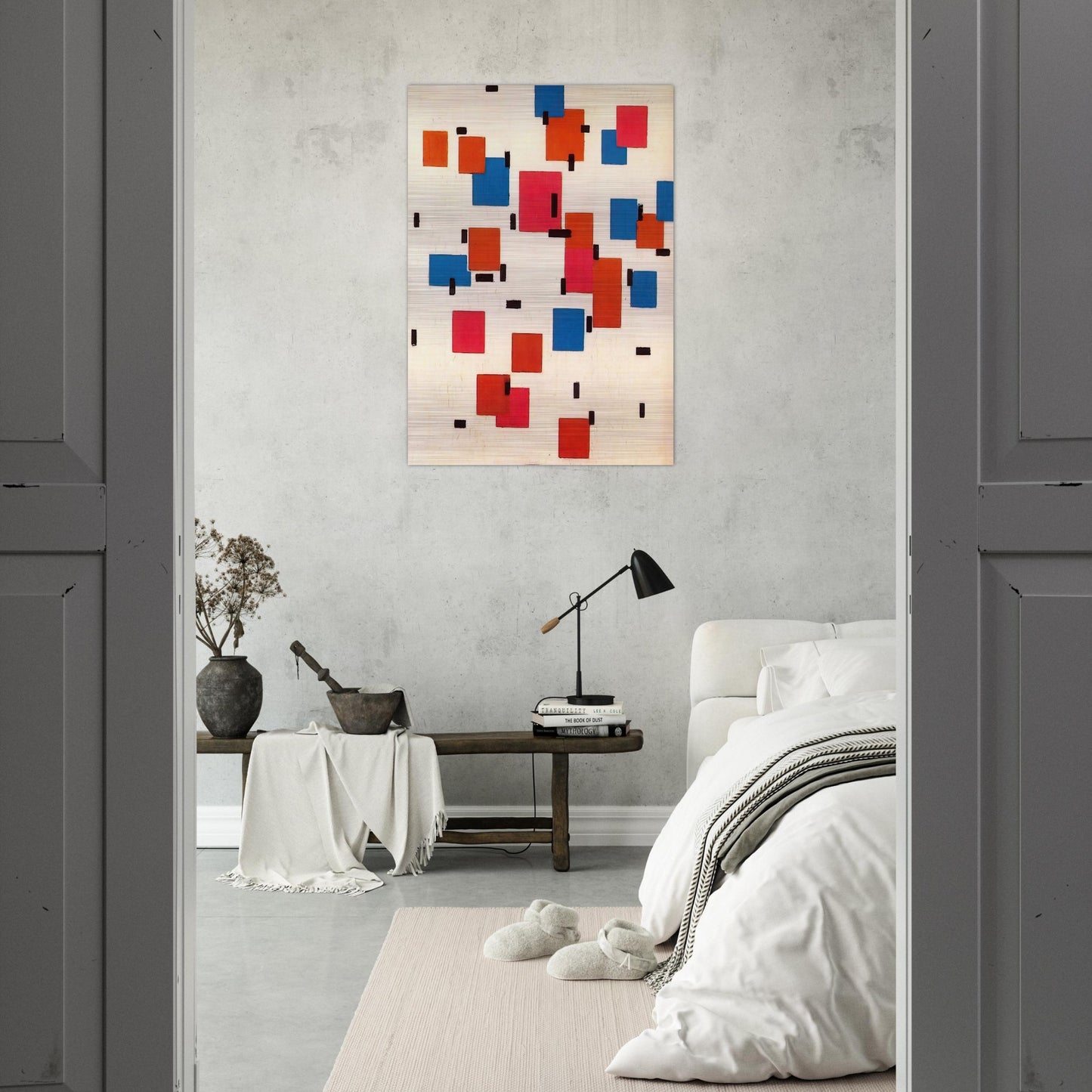 Composition in Color A - Piet Mondrian Brushed Aluminum Print - 70x100 cm / 28x40 inches | Piet Mondrian Aluminum Print | Piet Mondrian Prints