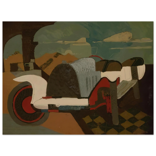 Charles Lapicque - La Bugatti - 1925  75x100 cm / 30x40inches Fine Art Poster