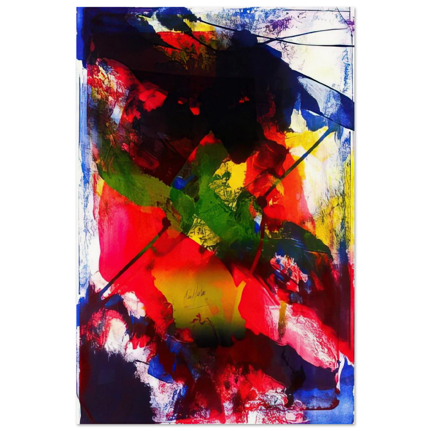 Amadeus - Abstract Expressionism, Lyrical Abstraction - Paul Jenkins Art Prints - 100x150 cm / 40x60″ inches | Paul Jenkins Poster | Paul Jenkins Prints