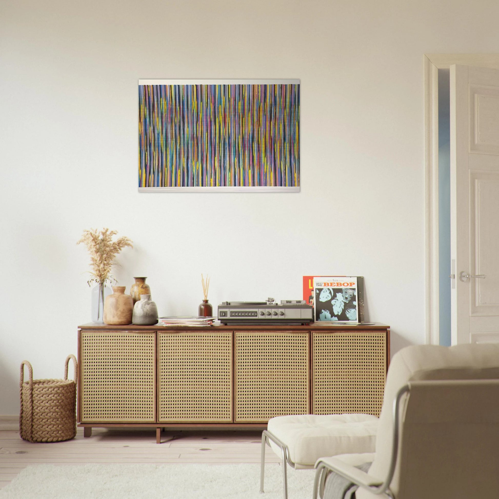 Joy Ride - 1981 - Gene Davis Brushed Aluminum Print - 70x100 cm / 28x40 inches | Gene Davis Aluminum Print | Gene Davis Prints