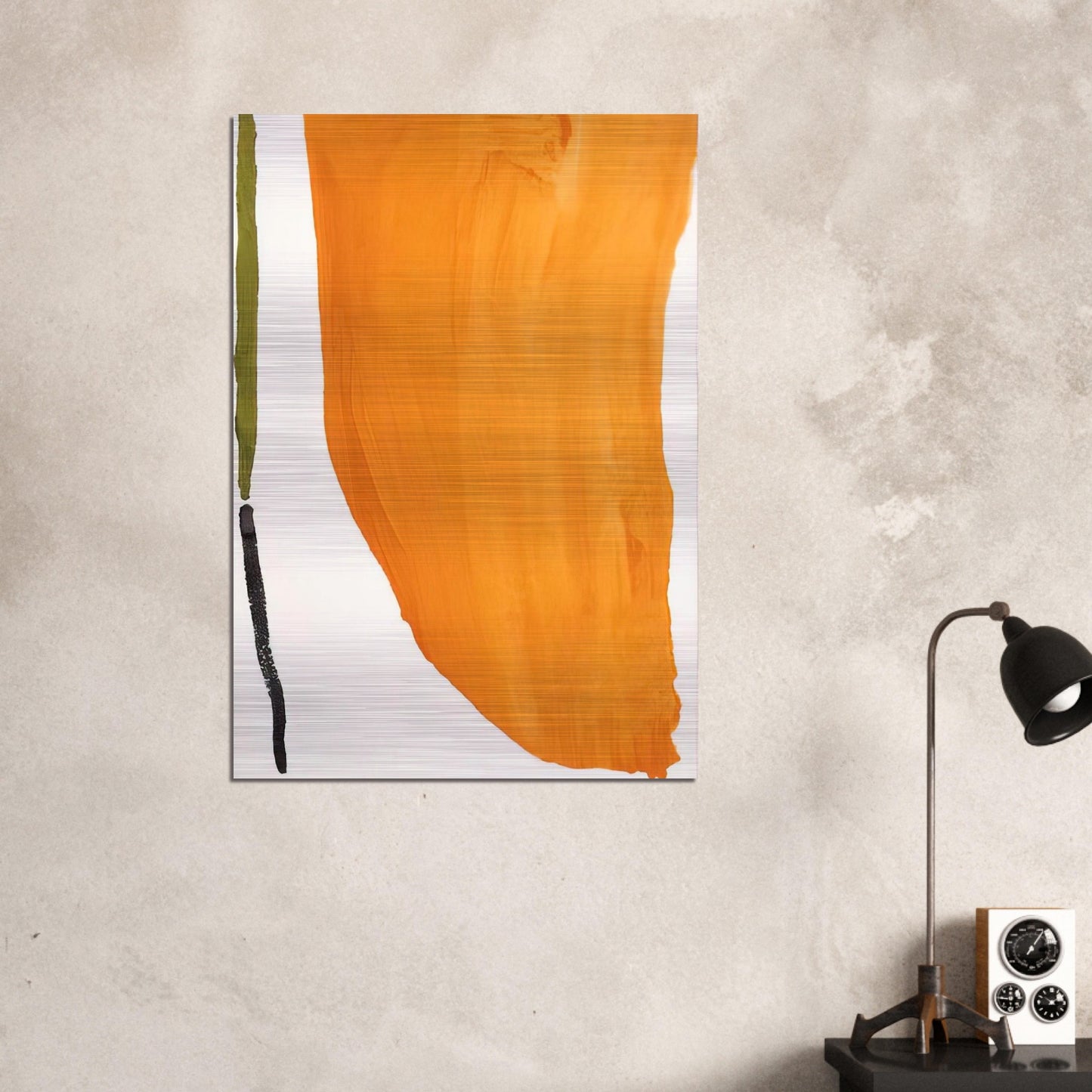 Orange Downpour - 1970 - Helen Frankenthaler Brushed Aluminum Print - 70x100 cm / 28x40 inches | Helen Frankenthaler Aluminum Print | Helen Frankenthaler Prints
