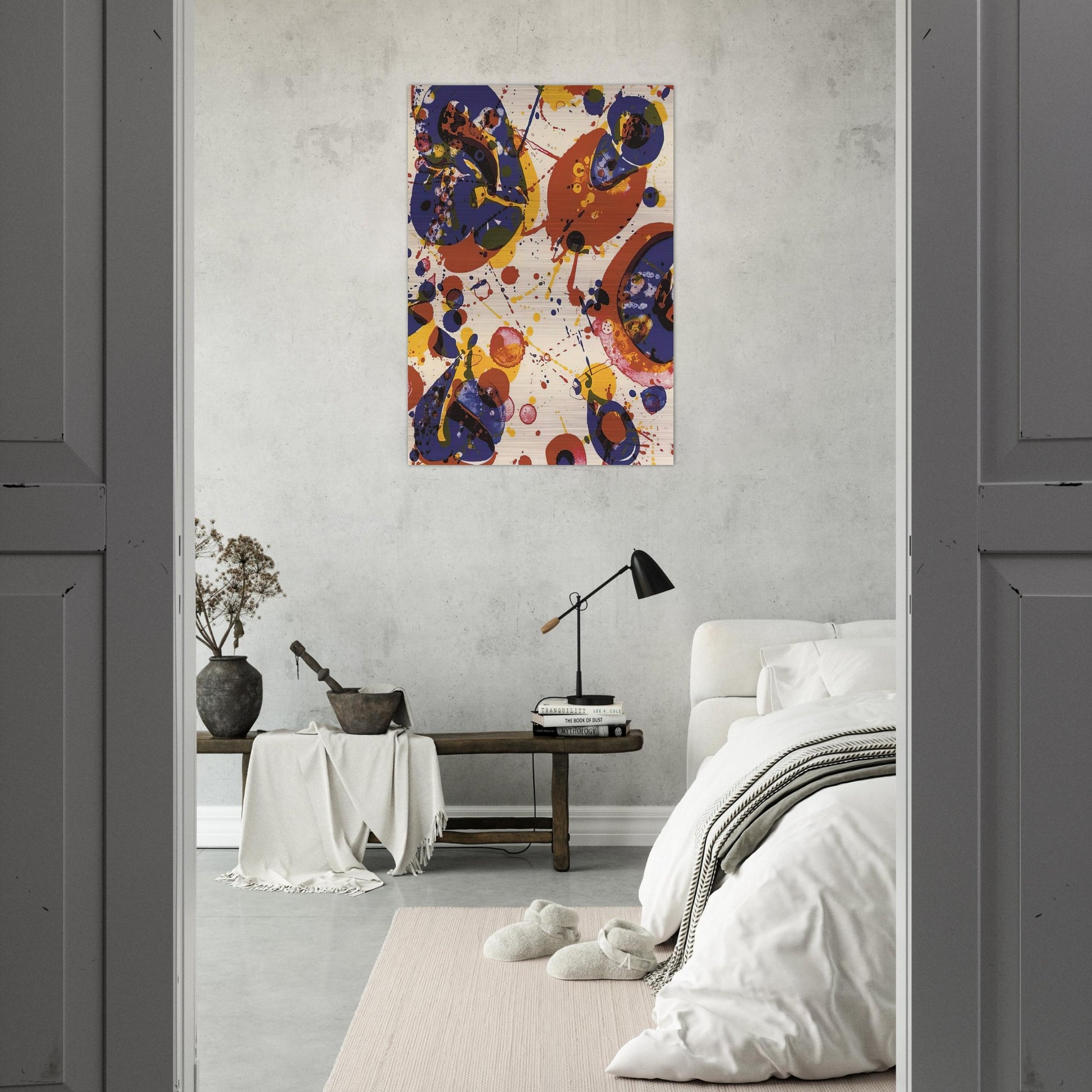 Untitled  from Pasadena Box   Lembark L58  - Sam Francis Brushed Aluminum Print - 70x100 cm / 28x40 inches | Sam Francis Aluminum Print | Sam Francis Prints