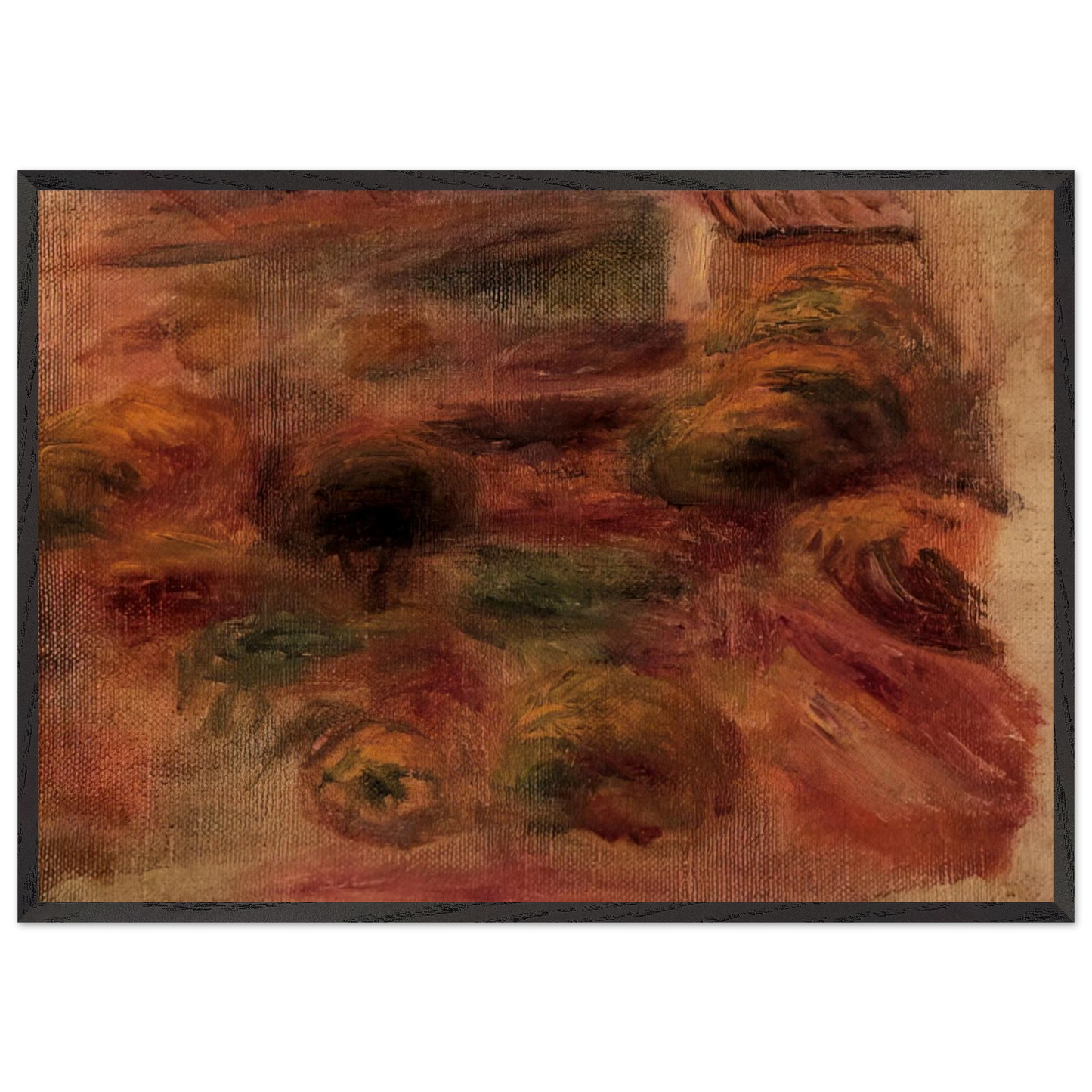The Artist s Home - Pierre-Auguste Renoir 70x100 cm / 28x40 inches Framed Art Print – Black Wooden Frame