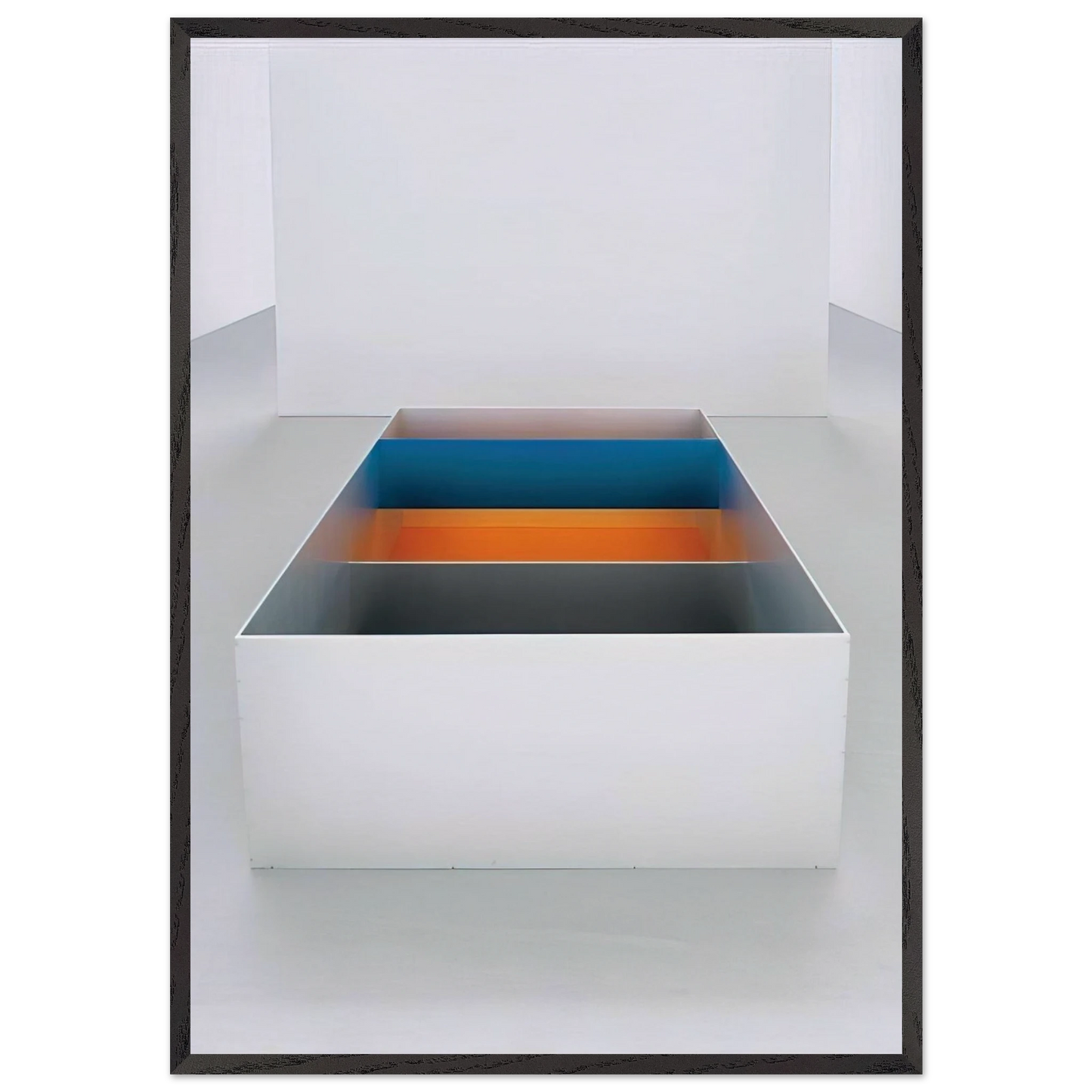 Untitled 89-10 Menziken - 1989 - Donald Judd 70x100 cm / 28x40 inches Framed Art Print – Black Wooden Frame