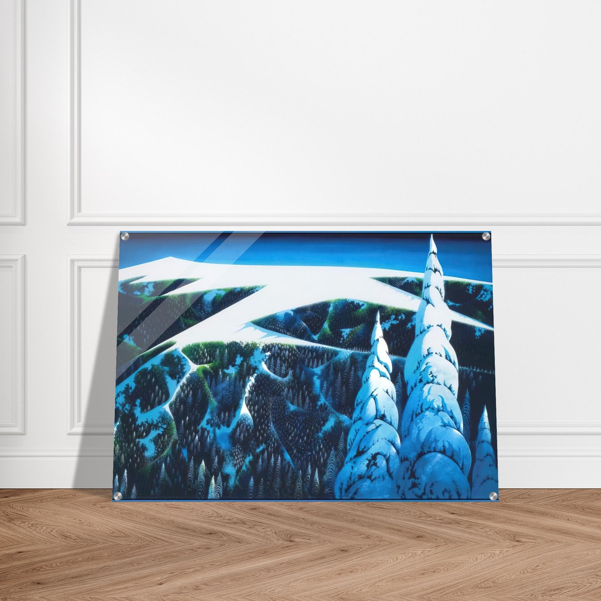 Sangre De Cristo Range - Eyvind Earle Acrylic Print - 70x100 cm / 28x40″ inches
