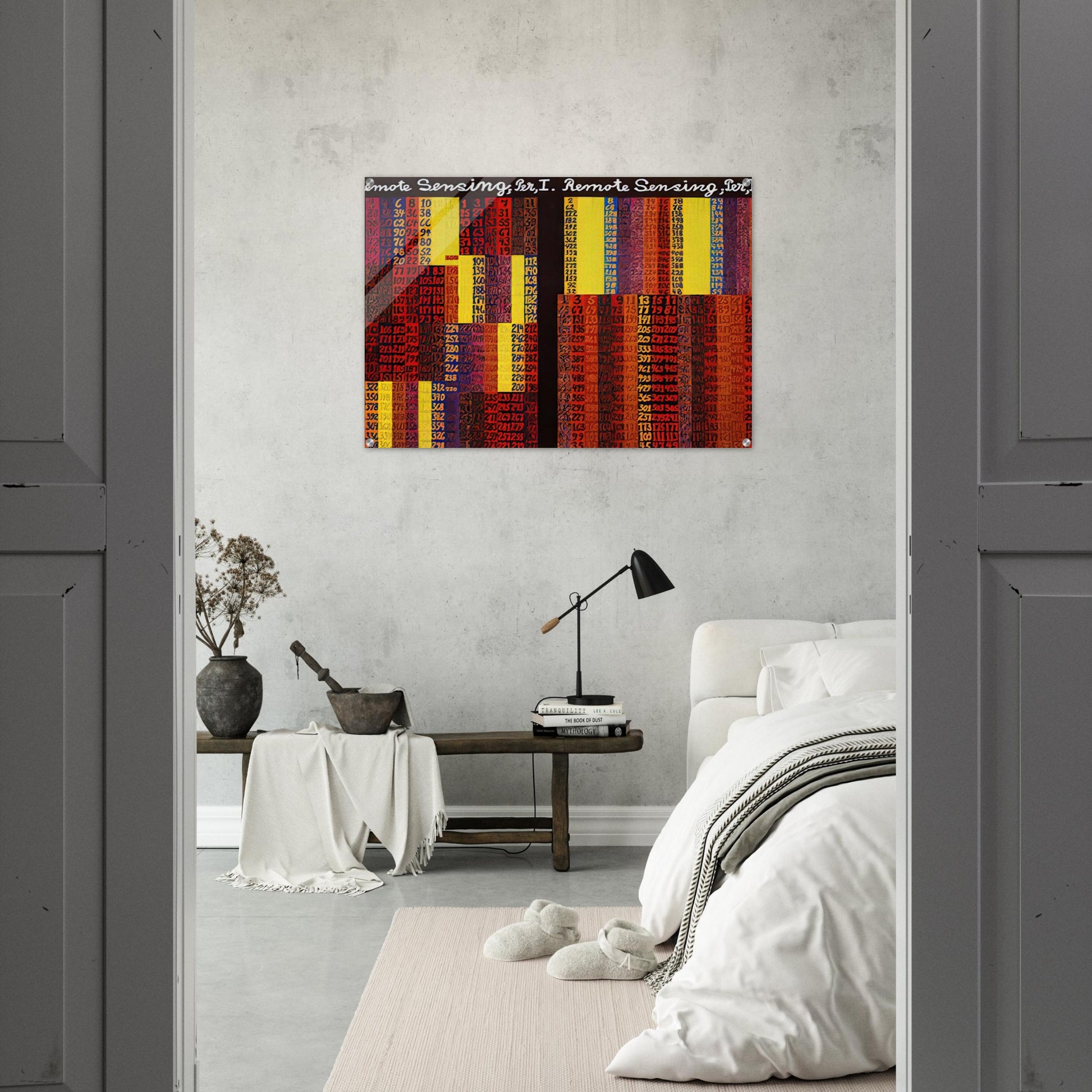 Remote Sensing, Per I  II - 1979 - Alfred Jensen Acrylic Print - 70x100 cm / 28x40″ inches | Alfred Jensen Wall Art | Alfred Jensen Prints