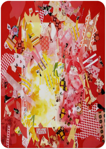 Explode - 1972 By Miriam Schapiro Pack of 10 Post Cards | Miriam Schapiro Post Cards | A6 (10.5 x 14.8 cm) - 4.1 x 5.8 inches