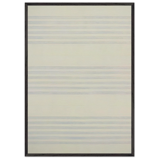 I Love Life - Agnes Martin 70x100 cm / 28x40 inches Framed Art Print – Black Wooden Frame