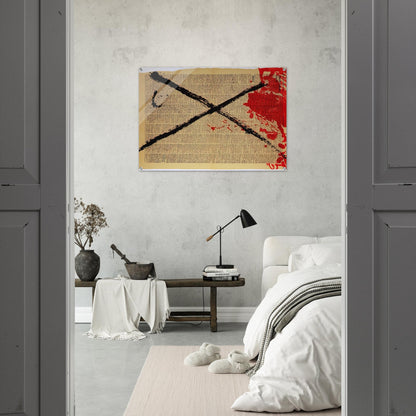 JOURNAL 1968 - Antoni Tapies Acrylic Print - 70x100 cm / 28x40″ inches