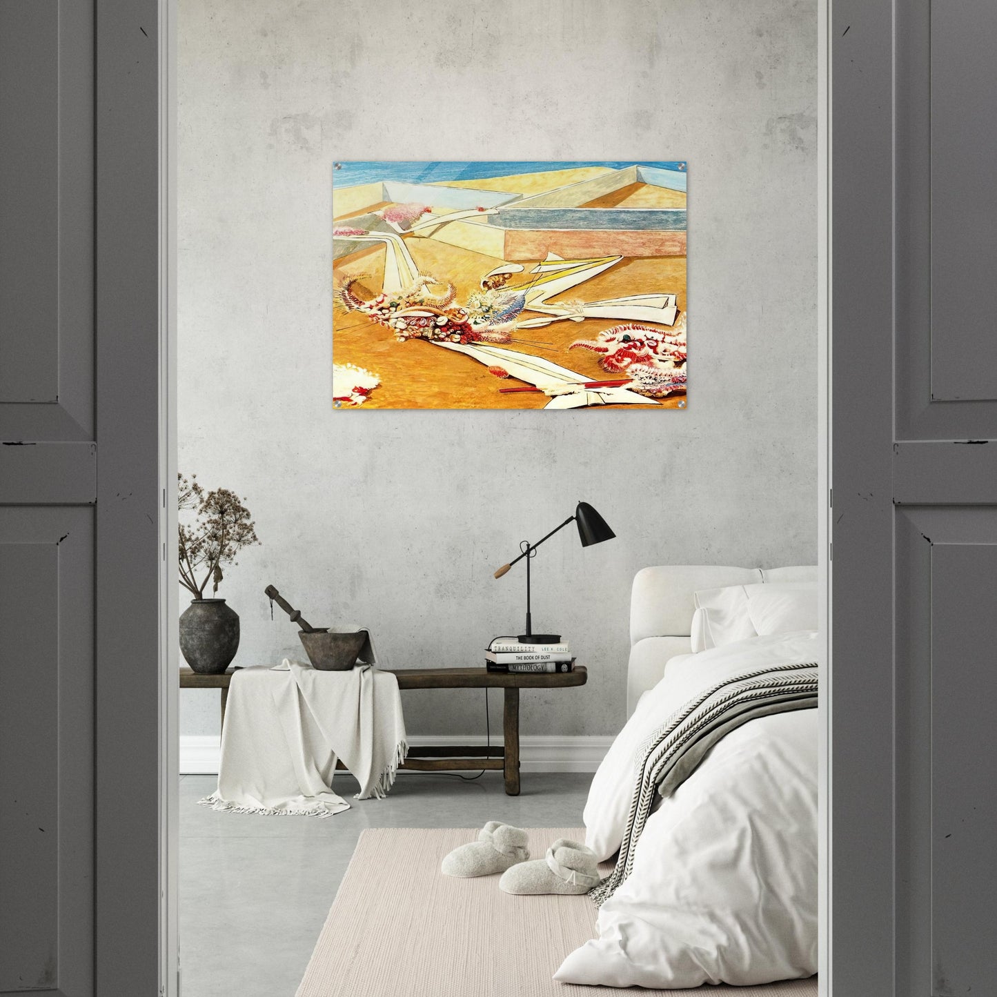 Flying Horse Garden - Max Ernst Acrylic Print - 70x100 cm / 28x40″ inches | Max Ernst Wall Art | Max Ernst Prints