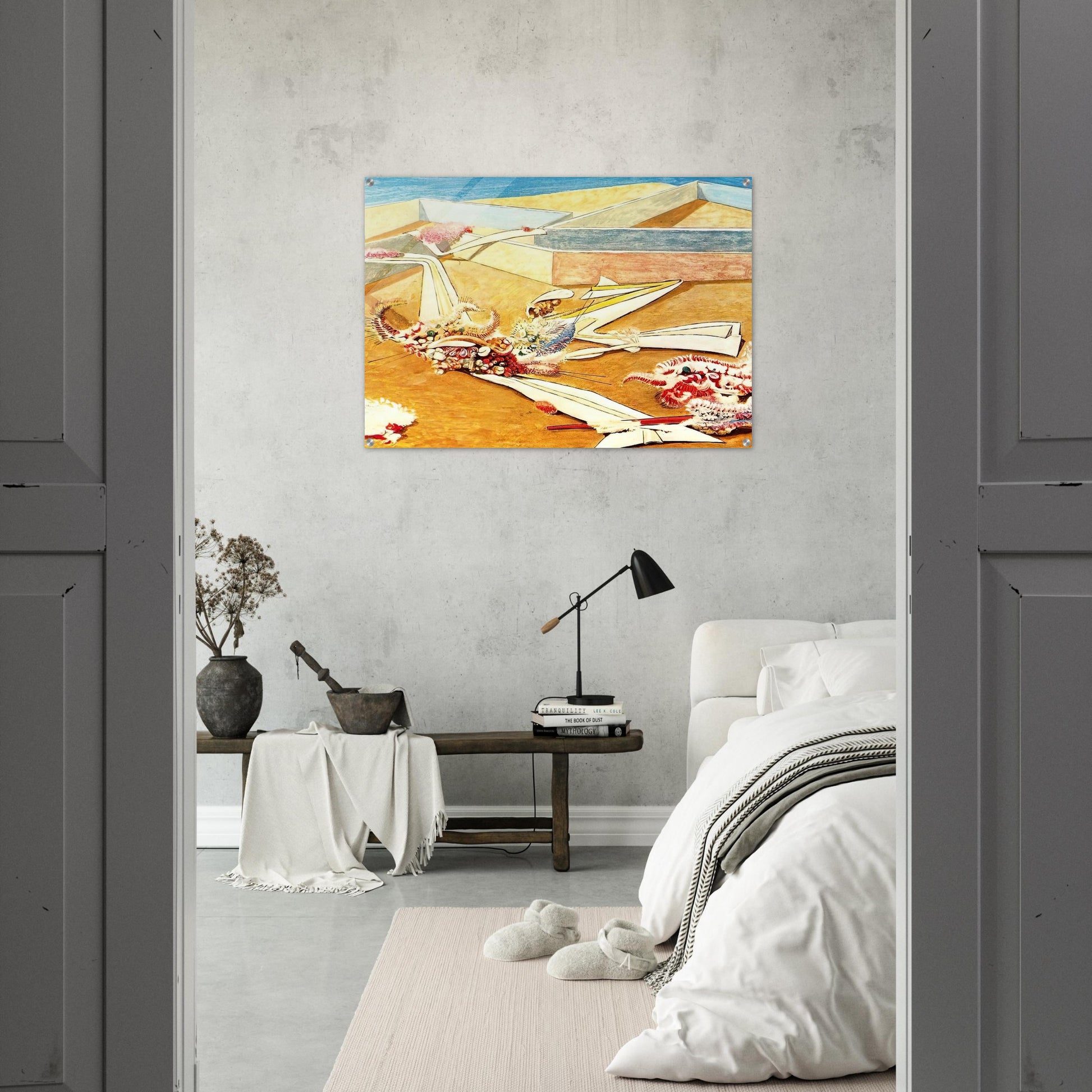 Flying Horse Garden - Max Ernst Acrylic Print - 70x100 cm / 28x40″ inches | Max Ernst Wall Art | Max Ernst Prints