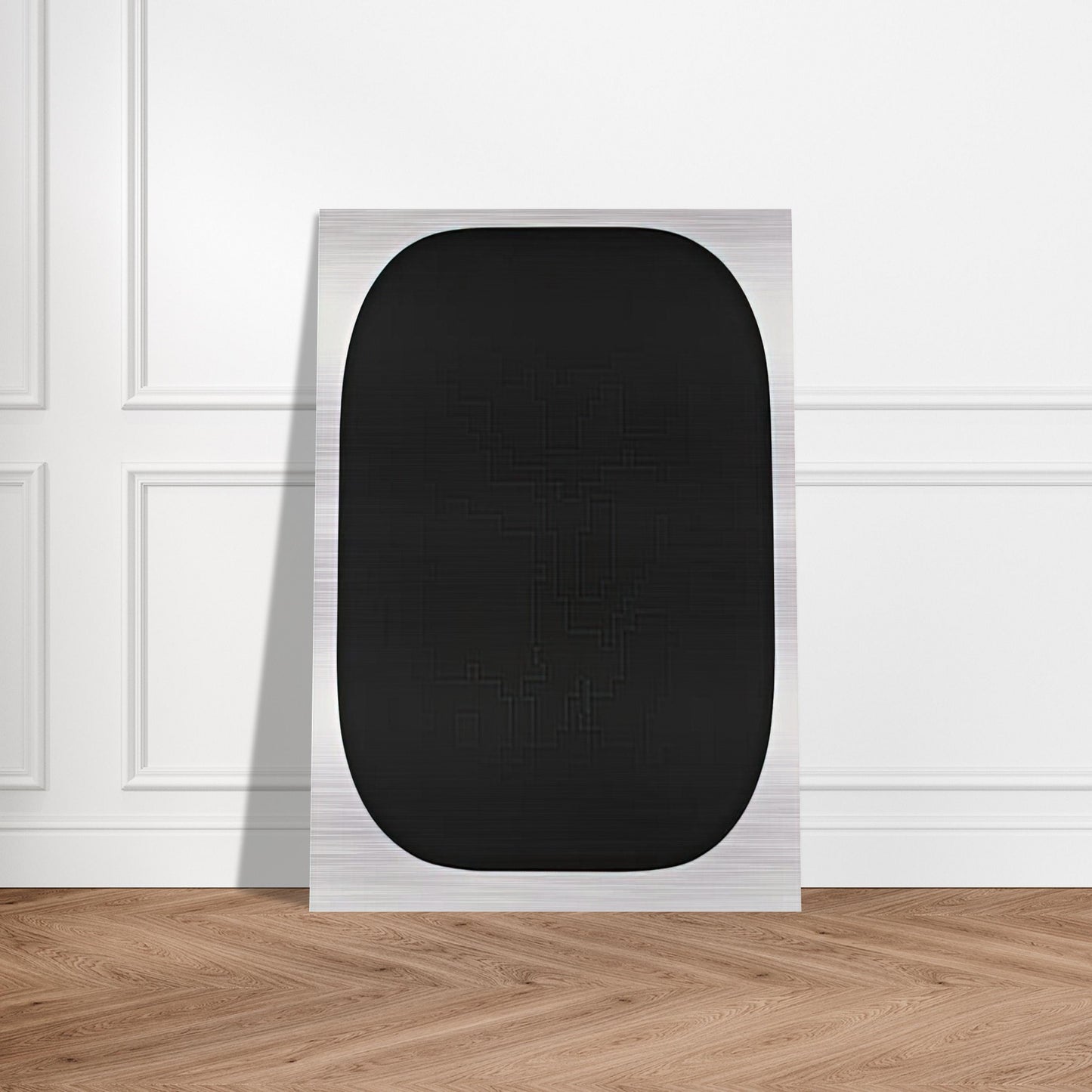 Black Variation IV, from Second Curve series - Ellsworth Kelly Brushed Aluminum Print - 70x100 cm / 28x40 inches | Ellsworth Kelly Aluminum Print | Ellsworth Kelly Prints