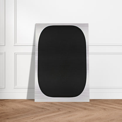 Black Variation IV, from Second Curve series - Ellsworth Kelly Brushed Aluminum Print - 70x100 cm / 28x40 inches | Ellsworth Kelly Aluminum Print | Ellsworth Kelly Prints