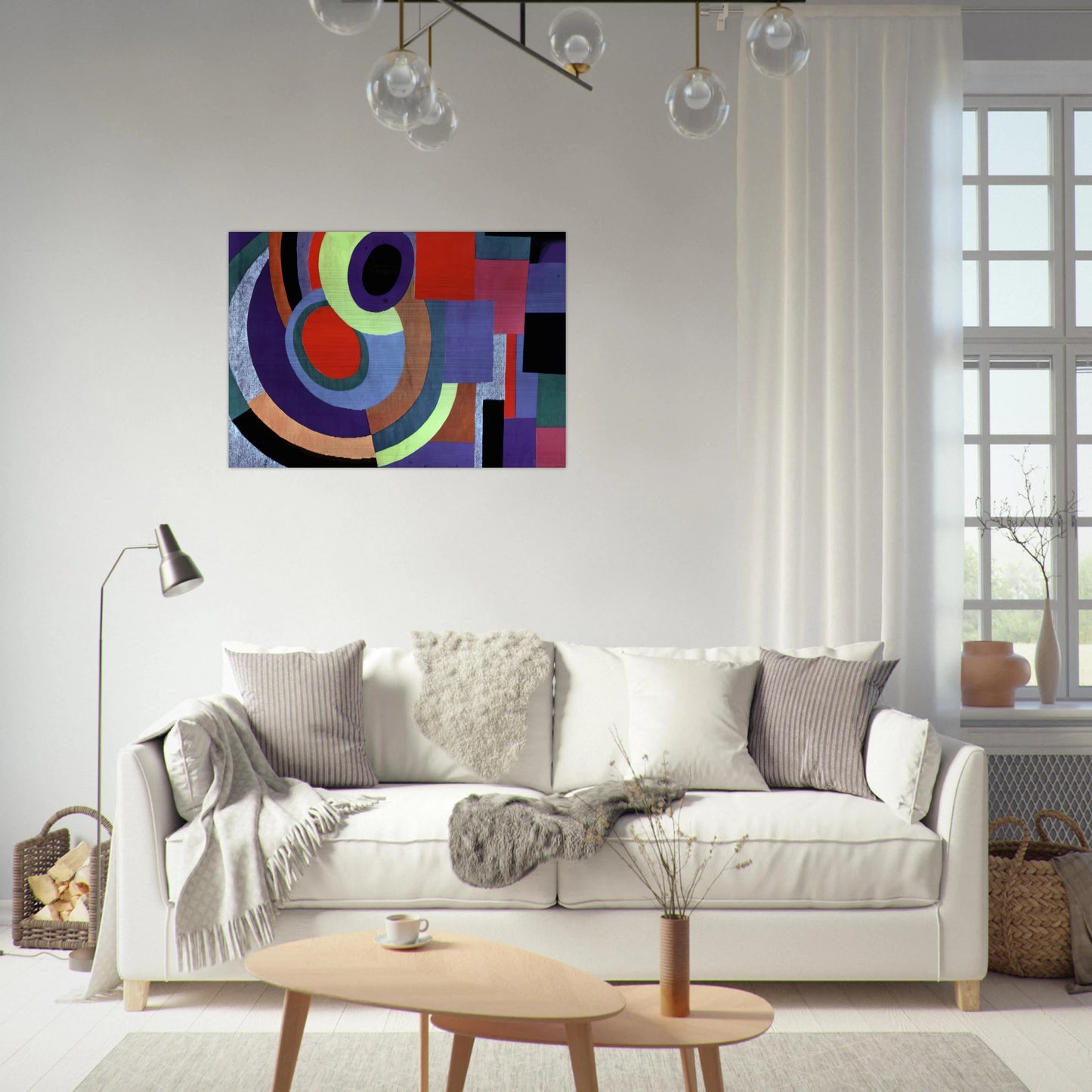 ICARUS - Sonia Delaunay Brushed Aluminum Print - 70x100 cm / 28x40 inches | Sonia Delaunay Aluminum Print | Sonia Delaunay Prints