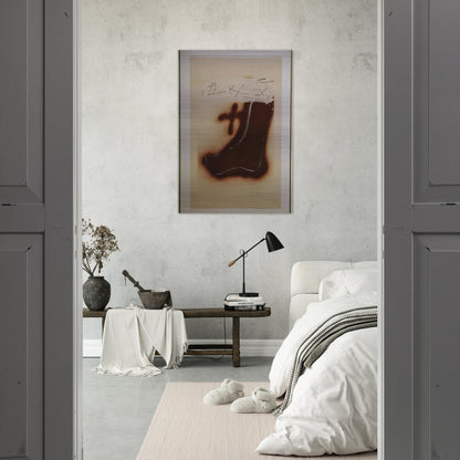 PIED MARRON 1982 - Antoni Tapies Brushed Aluminum Print - 70x100 cm / 28x40 inches | Antoni Tapies Aluminum Print | Antoni Tapies Prints