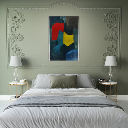 XVI - 1964 - Serge Poliakoff Brushed Aluminum Print - 70x100 cm / 28x40 inches | Serge Poliakoff Aluminum Print | Serge Poliakoff Prints