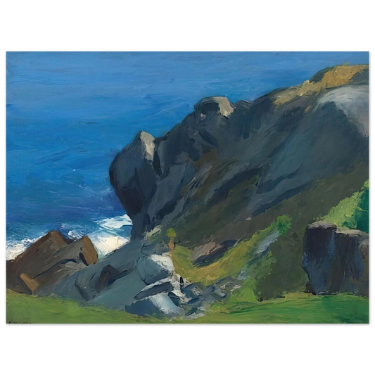 Edward Hopper - Rocky Shore and Sea Fine Art Poster