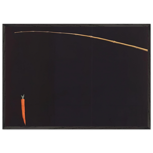 HI HONEY 1981 - Edward Ruscha 70x100 cm / 28x40 inches Framed Art Print – Black Wooden Frame