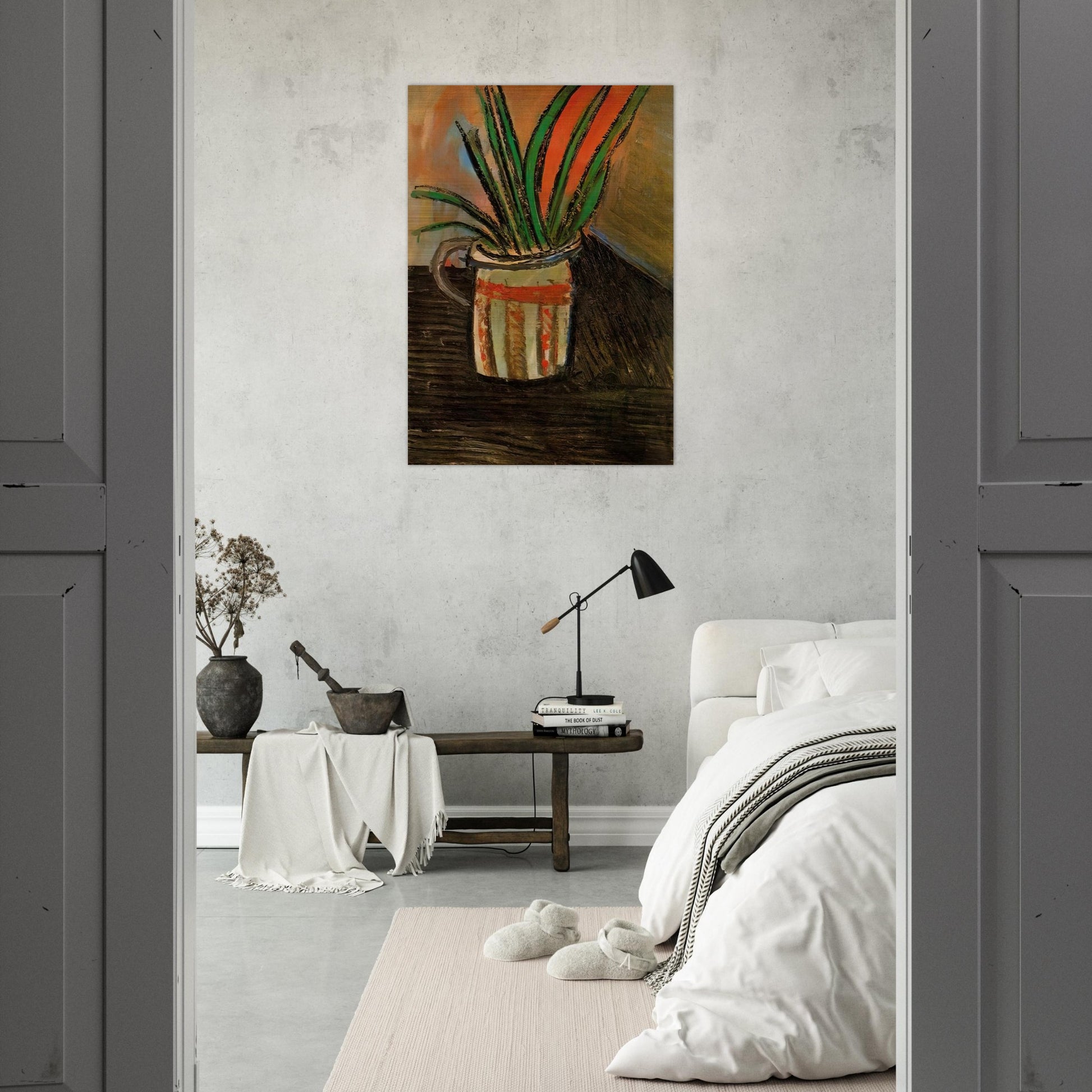 Exotic Flowers - 1907 - Pablo Picasso Brushed Aluminum Print - 70x100 cm / 28x40 inches | Pablo Picasso Aluminum Print | Pablo Picasso Prints