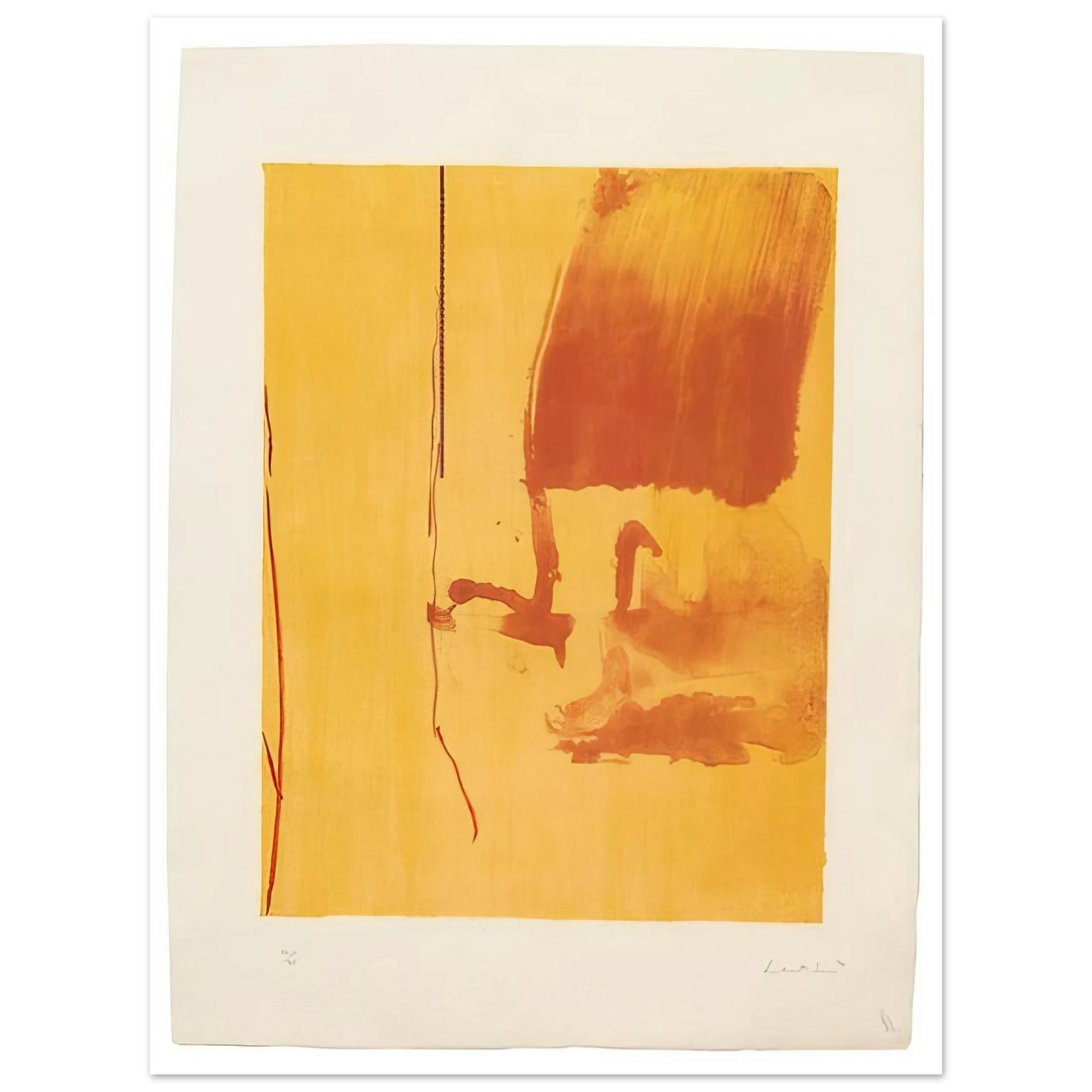 Helen Frankenthaler - Harvest - 1976 Wall art - 21x29.7 cm / 8x12" - Fine Art Poster-canvas - -