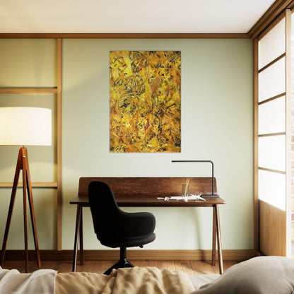 NUMBER 2 - Jackson Pollock Brushed Aluminum Print - 70x100 cm / 28x40 inches | Jackson Pollock Aluminum Print | Jackson Pollock Prints