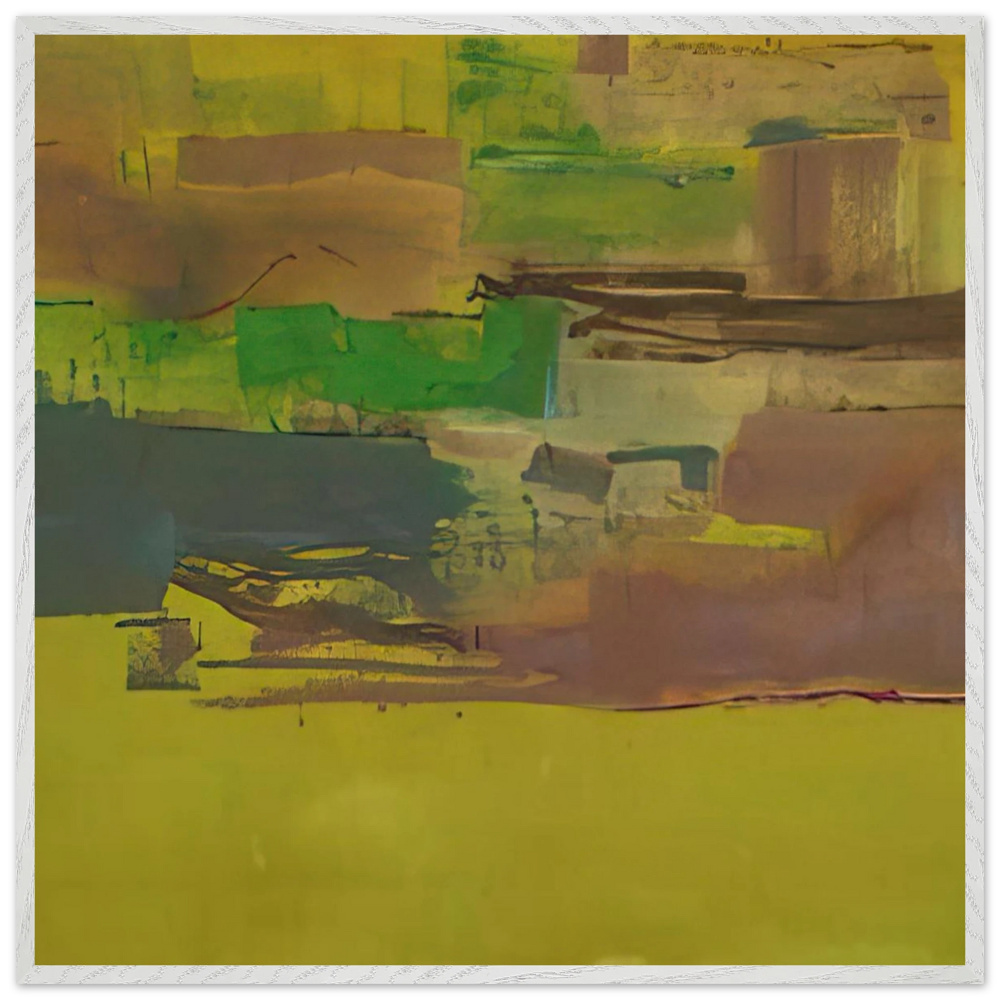 Helen Frankenthaler - August Deep - 1978 Wall art - 60x90 cm / 24x36 inches - Premium Wooden Framed Poster With Fine Art Paper-canvas - Wood frame