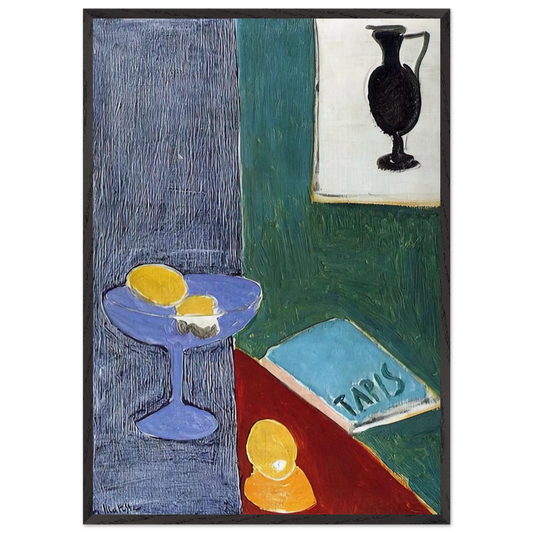 STILL LIFE 14 - Henri Matisse 70x100 cm / 28x40 inches Framed Art Print – Black Wooden Frame